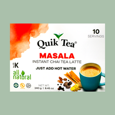 Quik Tea Masala Chai Tea Lattee available at Russey's Natural Apothecary