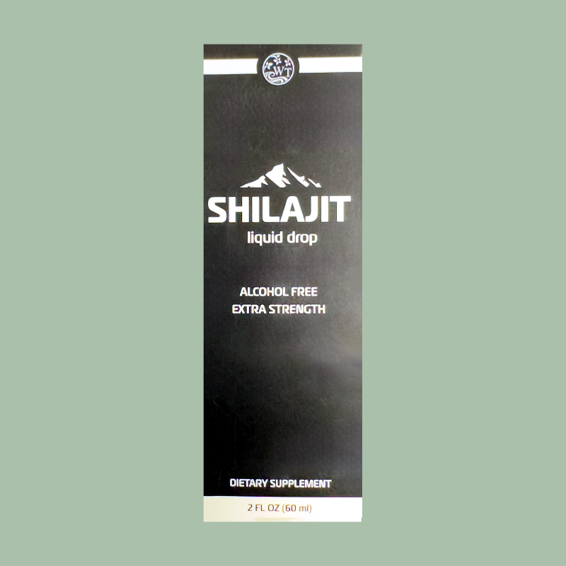 Shilajit liquid drops distributed by Dream Tree Family, available at Russey's